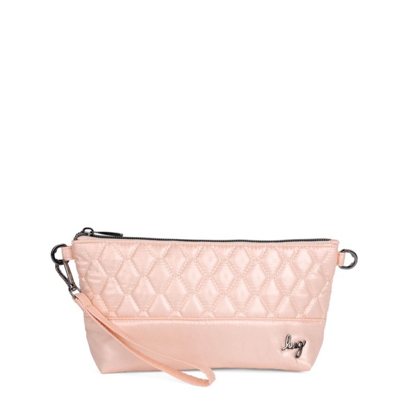 Lug Shiplap RFID Wristlet Pouch Metallic Sugarplum NWT - Picture 9 of 16